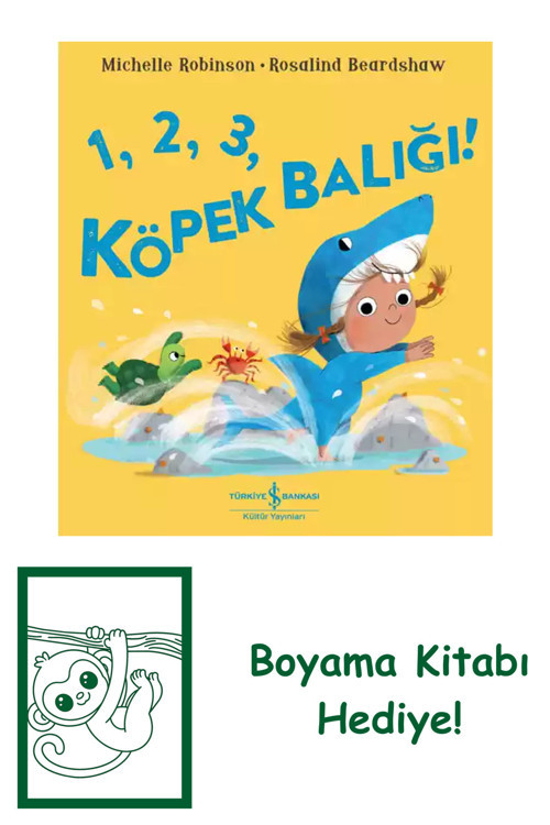 İş Bankası Kültür Yayınları 1, 2, 3, Köpek Balığı! + Yapışkanlı Not Kağıdı