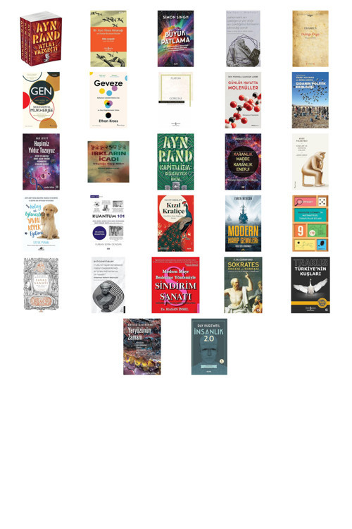 Alfa Yayıncılık Atlas Vazgeçti (3 Kitaplık Set)... +26 Bilim Kitabı