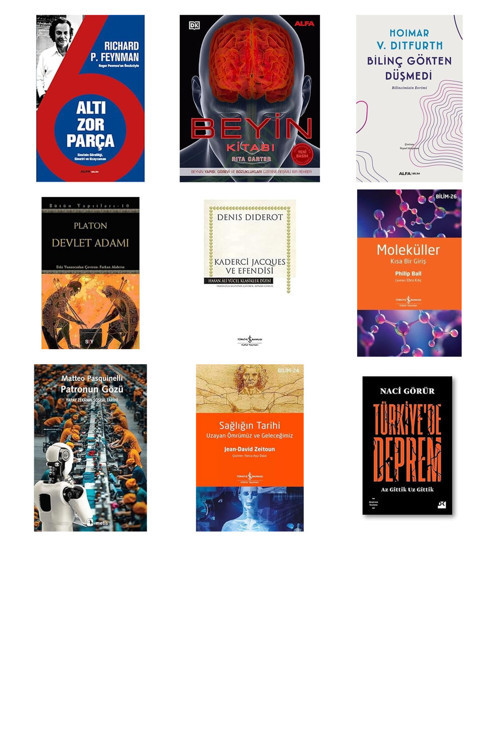 Alfa Yayıncılık Altı Zor Parça: Einstein Göreliliği, Simetri Ve Uzayzaman... +8 Bilim Kitabı