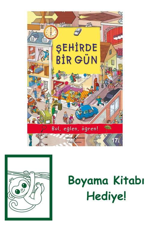 İş Bankası Kültür Yayınları Şehirde Bir Gün + Yapışkanlı Not Kağıdı