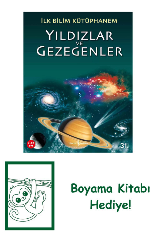 İş Bankası Kültür Yayınları İlk Bilim Kütüphanem – Yıldızlar Ve Gezegenler + Yapışkanlı Not Kağıdı