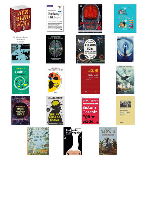 Alfa Yayıncılık Atlas Vazgeçti (3 Kitaplık Set)... +18 Bilim Kitabı