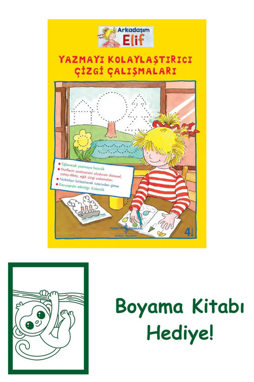 İş Bankası Kültür Yayınları Arkadaşım Çağlar – Yazmayı Kolaylaştırıcı Çizgi Çalışmaları + Yapışkanlı Not Kağıdı