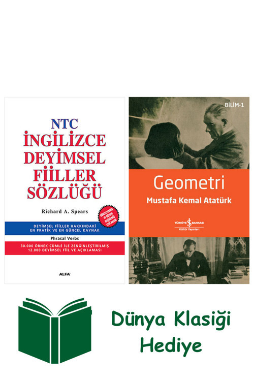 İş Bankası Kültür Yayınları Ntc İngilizce Deyimsel Fiiller Sözlüğü + Geometri + Dünya Klasiği Hediye