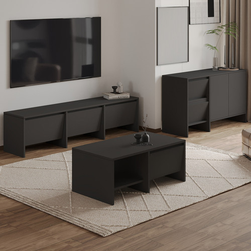 Laris Üçlü SET – TV Sehpası, Konsol ve Orta Sehpa ile Modern Yaşam Alanları İçin Şık Takım