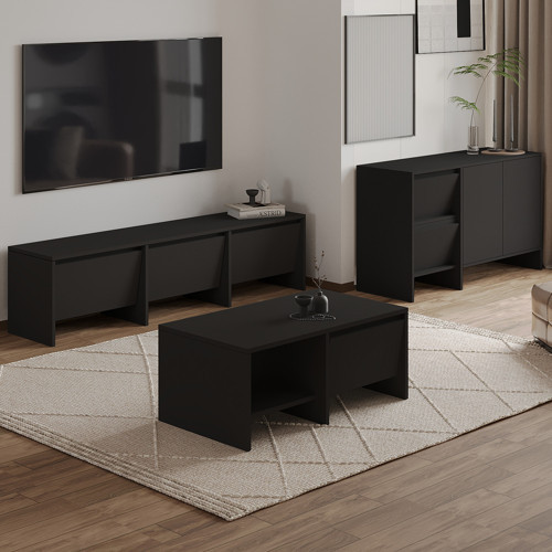 Laris Üçlü SET – TV Sehpası, Konsol ve Orta Sehpa ile Modern Yaşam Alanları İçin Şık Takım