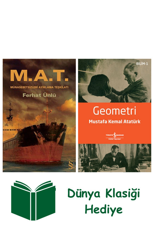 İş Bankası Kültür Yayınları M.A.T. Münasebetsizleri Ayıklama Teşkilat + Geometri + Dünya Klasiği Hediye