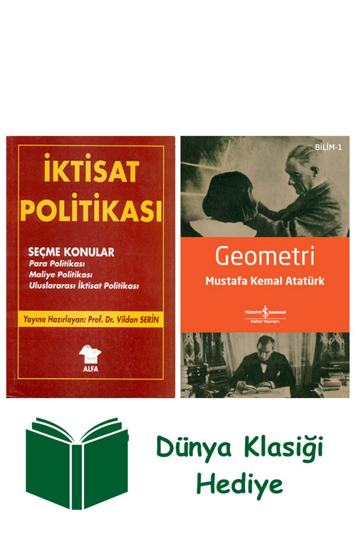 İş Bankası Kültür Yayınları İktisat Politikası + Geometri + Dünya Klasiği Hediye