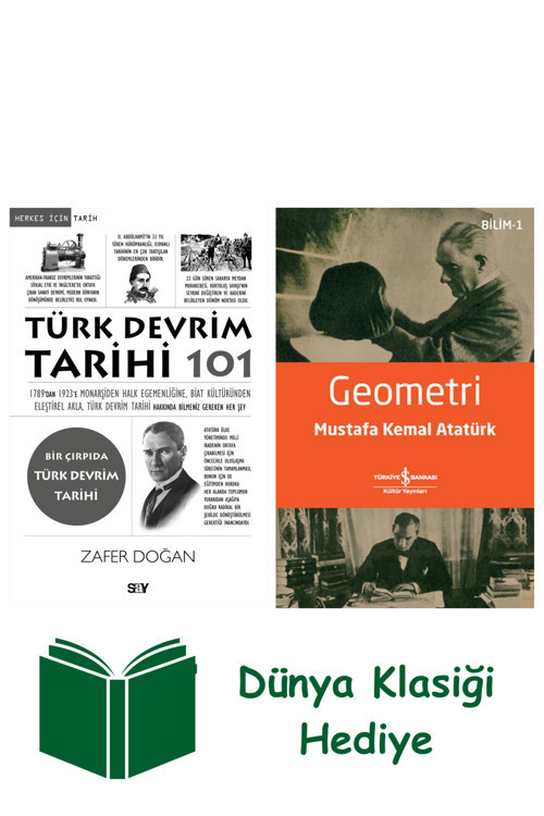 İş Bankası Kültür Yayınları Türk Devrim Tarihi 101 + Geometri + Dünya Klasiği Hediye