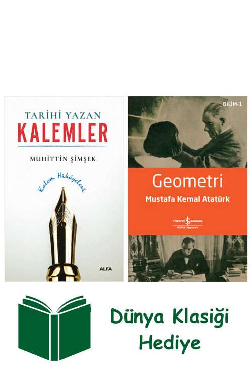 İş Bankası Kültür Yayınları Tarihi Yazan Kalemler + Geometri + Dünya Klasiği Hediye