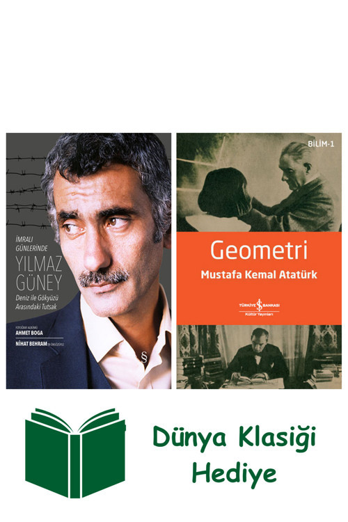 İş Bankası Kültür Yayınları İmralı Günlerinde Yılmaz Güney + Geometri + Dünya Klasiği Hediye