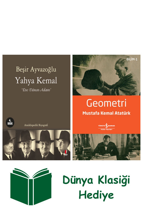 İş Bankası Kültür Yayınları Yahya Kemal + Geometri + Dünya Klasiği Hediye