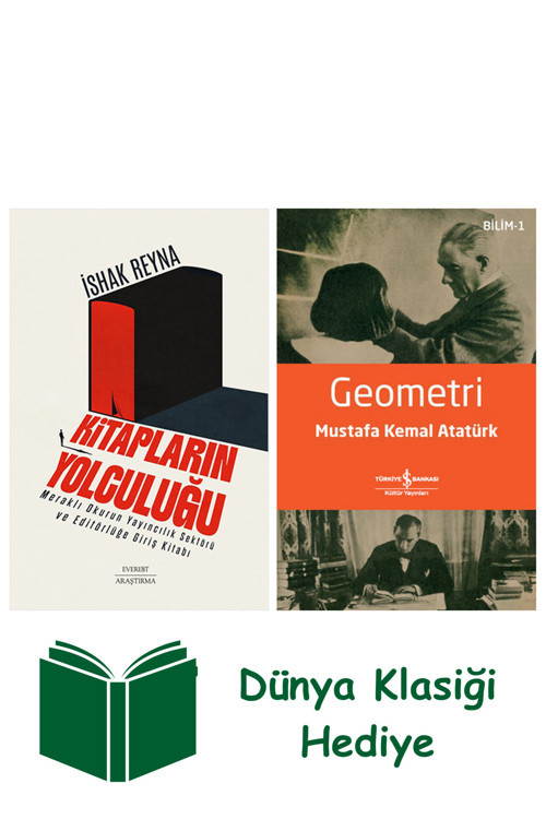 İş Bankası Kültür Yayınları Kitapların Yolculuğu + Geometri + Dünya Klasiği Hediye