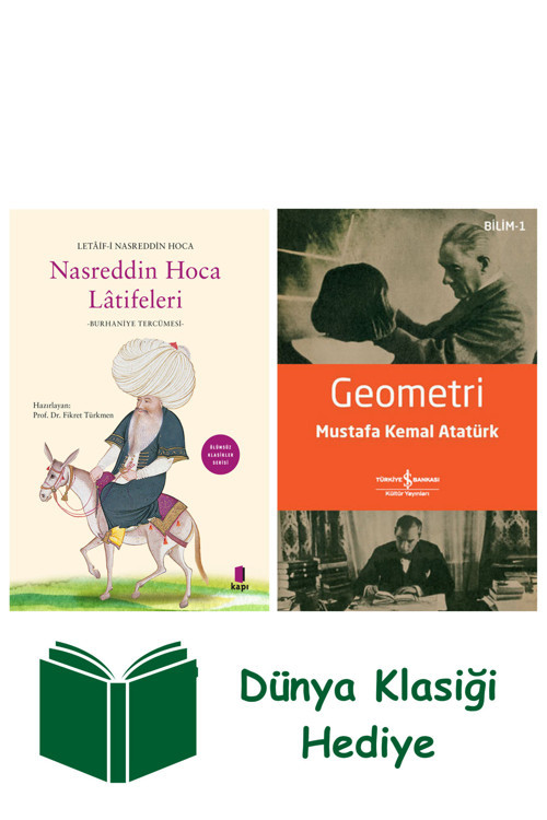 İş Bankası Kültür Yayınları Nasreddin Hoca Latîfeleri + Geometri + Dünya Klasiği Hediye