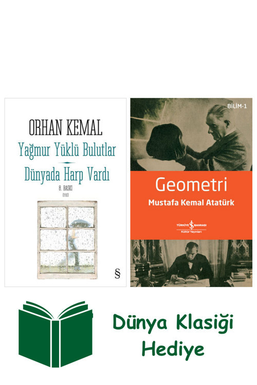 İş Bankası Kültür Yayınları Yağmur Yüklü Bulutlar - Dünyada Harp Vardı + Geometri + Dünya Klasiği Hediye