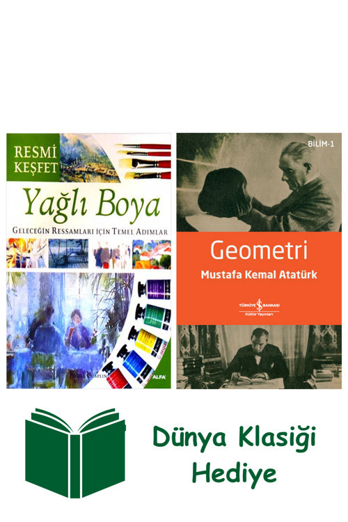 İş Bankası Kültür Yayınları Yağlı Boya + Geometri + Dünya Klasiği Hediye