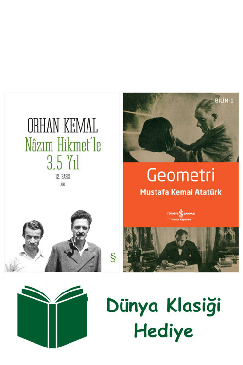 İş Bankası Kültür Yayınları Nâzım Hikmet'Le 3,5 Yıl + Geometri + Dünya Klasiği Hediye