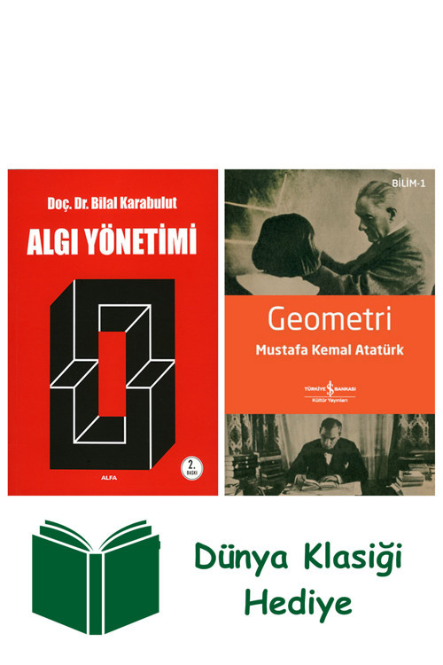 İş Bankası Kültür Yayınları Algı Yönetimi + Geometri + Dünya Klasiği Hediye