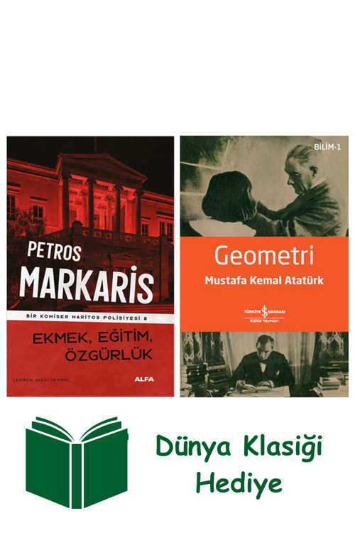 İş Bankası Kültür Yayınları Ekmek Eğitim Özgürlük + Geometri + Dünya Klasiği Hediye