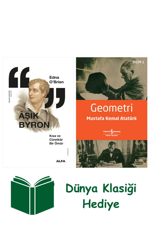 İş Bankası Kültür Yayınları Âşık Byron + Geometri + Dünya Klasiği Hediye