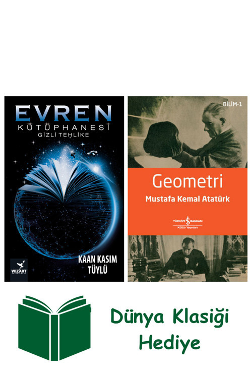 İş Bankası Kültür Yayınları Evren Kütüphanesi Gizli Tehlike + Geometri + Dünya Klasiği Hediye