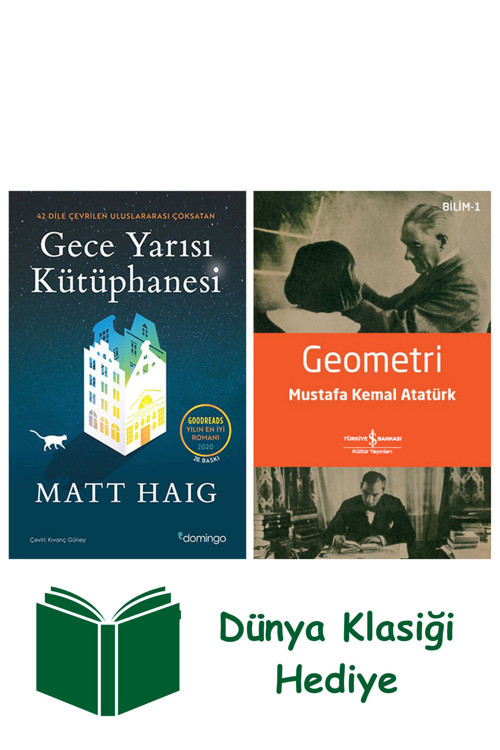İş Bankası Kültür Yayınları Gece Yarısı Kütüphanesi + Geometri + Dünya Klasiği Hediye