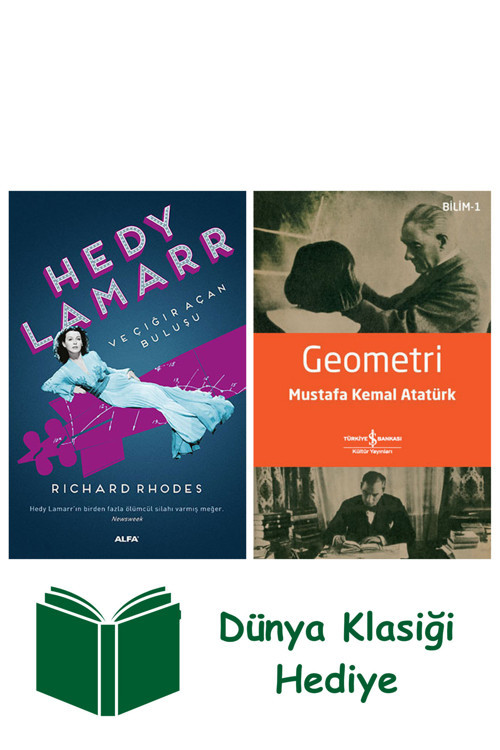 İş Bankası Kültür Yayınları Hedy Lamarr + Geometri + Dünya Klasiği Hediye