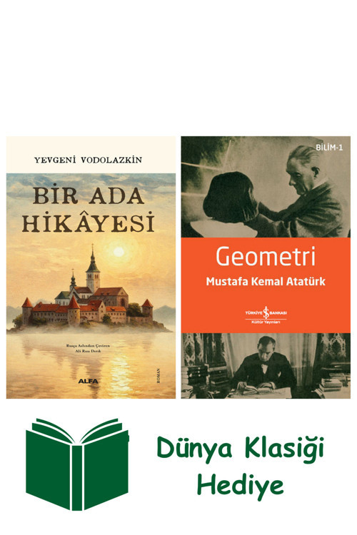 İş Bankası Kültür Yayınları Bir Ada Hikâyesi + Geometri + Dünya Klasiği Hediye