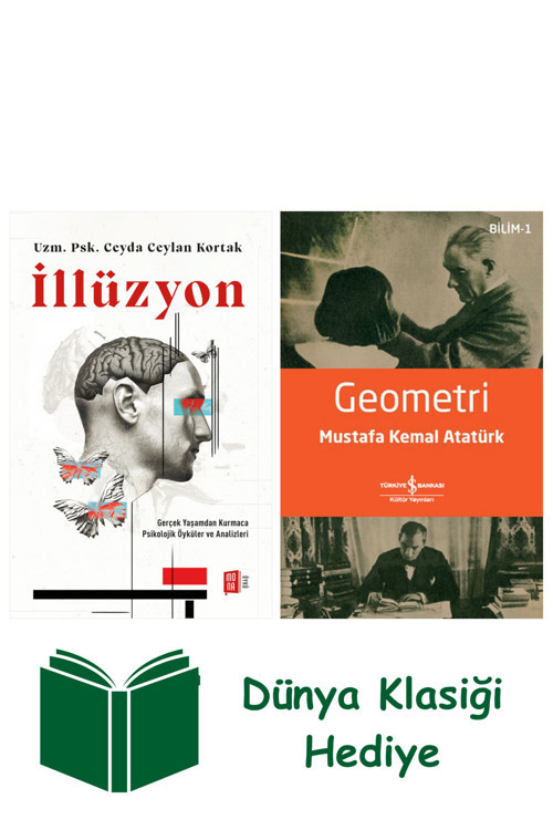 İş Bankası Kültür Yayınları İllüzyon + Geometri + Dünya Klasiği Hediye