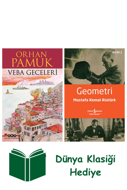 İş Bankası Kültür Yayınları Veba Geceleri + Geometri + Dünya Klasiği Hediye