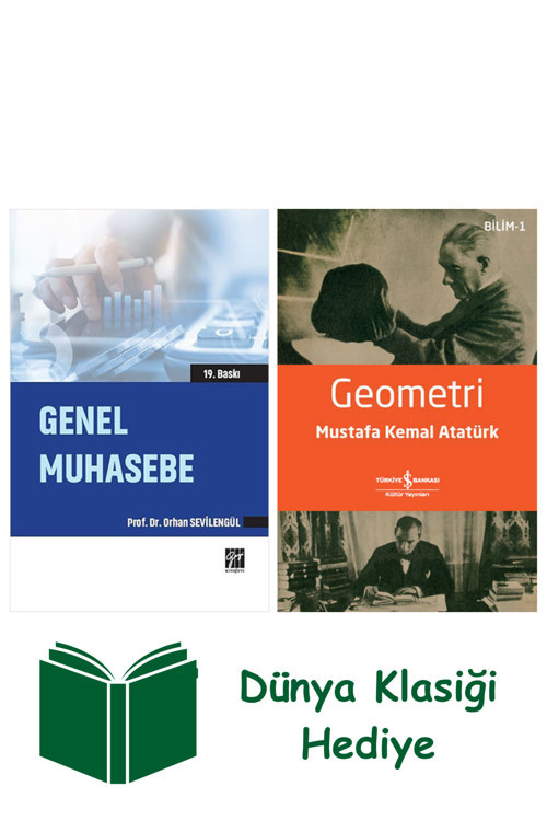 İş Bankası Kültür Yayınları Genel Muhasebe + Geometri + Dünya Klasiği Hediye