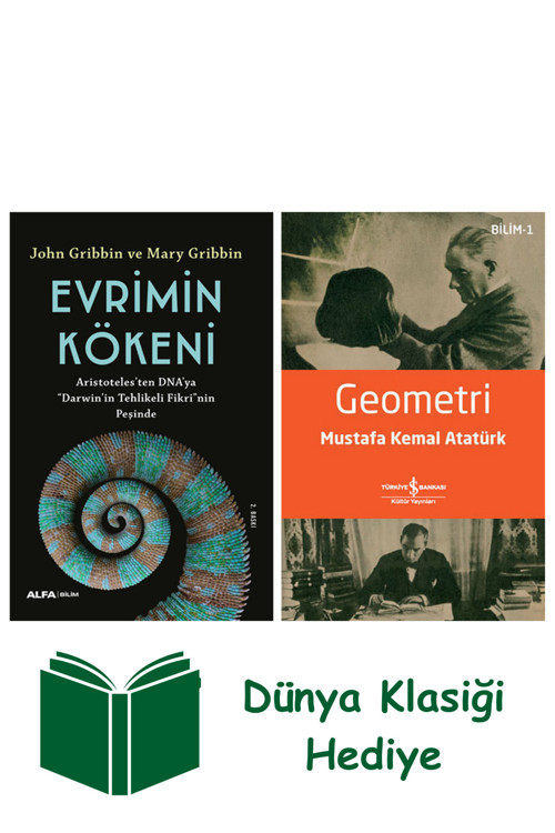 İş Bankası Kültür Yayınları Evrimin Kökeni + Geometri + Dünya Klasiği Hediye