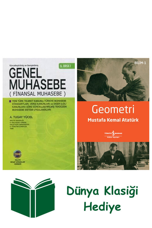 İş Bankası Kültür Yayınları Genel Muhasebe + Geometri + Dünya Klasiği Hediye