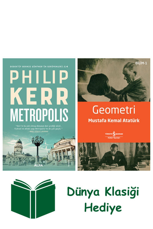 İş Bankası Kültür Yayınları Metropolis + Geometri + Dünya Klasiği Hediye