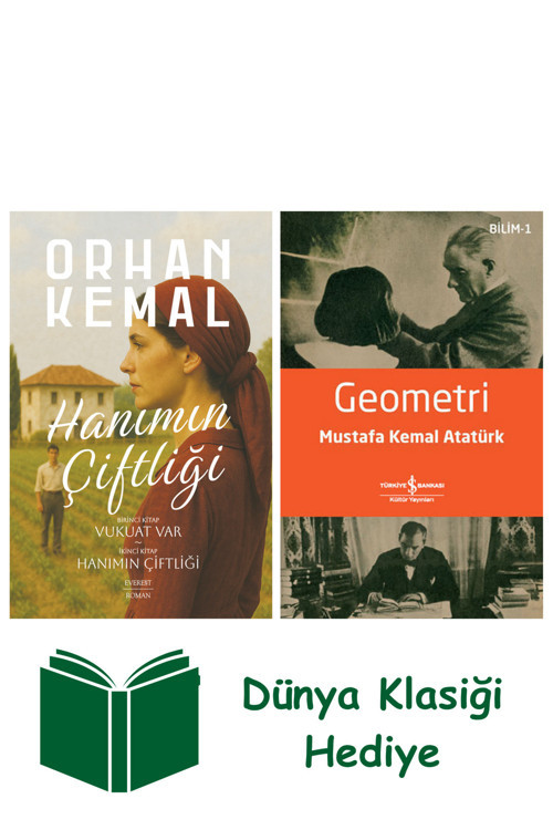 İş Bankası Kültür Yayınları Hanımın Çiftliği 1-2 Tek Kitap + Geometri + Dünya Klasiği Hediye
