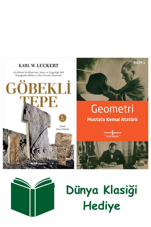 İş Bankası Kültür Yayınları Göbekli Tepe + Geometri + Dünya Klasiği Hediye