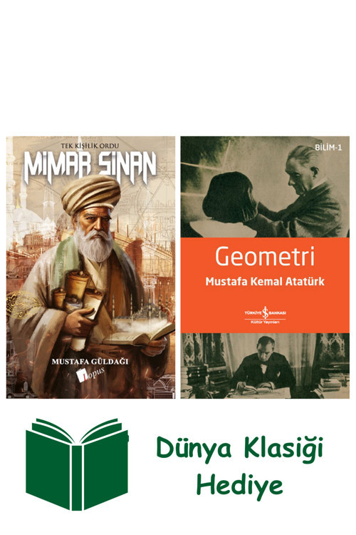 İş Bankası Kültür Yayınları Mimar Sinan + Geometri + Dünya Klasiği Hediye