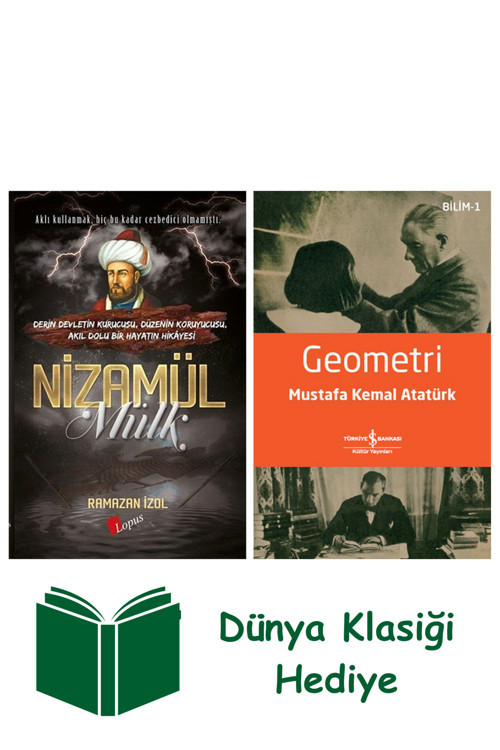 İş Bankası Kültür Yayınları Nizamülmülk + Geometri + Dünya Klasiği Hediye