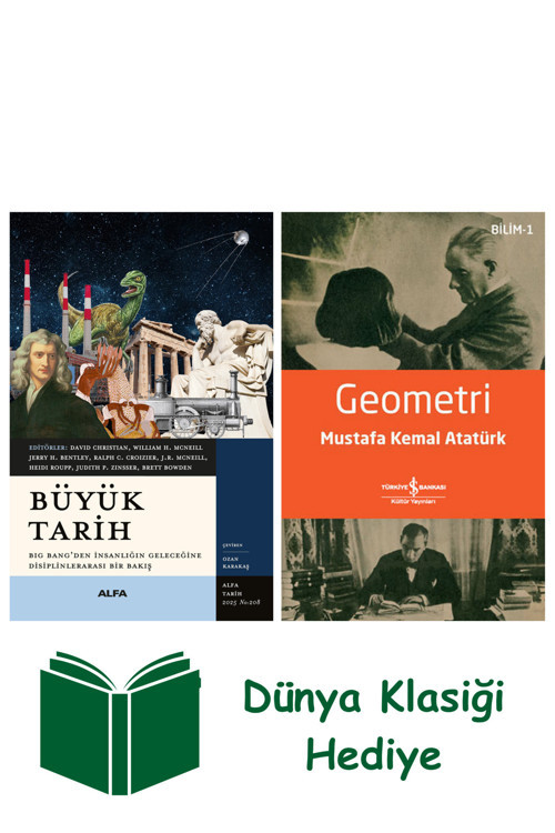 İş Bankası Kültür Yayınları Büyük Tarih + Geometri + Dünya Klasiği Hediye