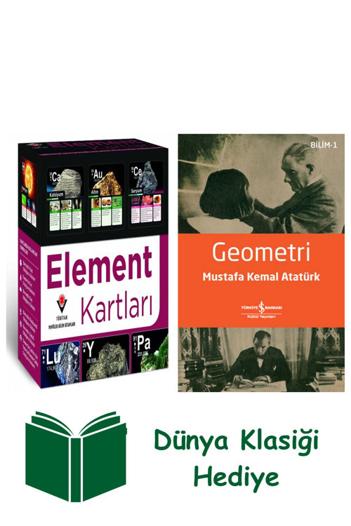 İş Bankası Kültür Yayınları Element Kartları (Kutulu) + Geometri + Dünya Klasiği Hediye
