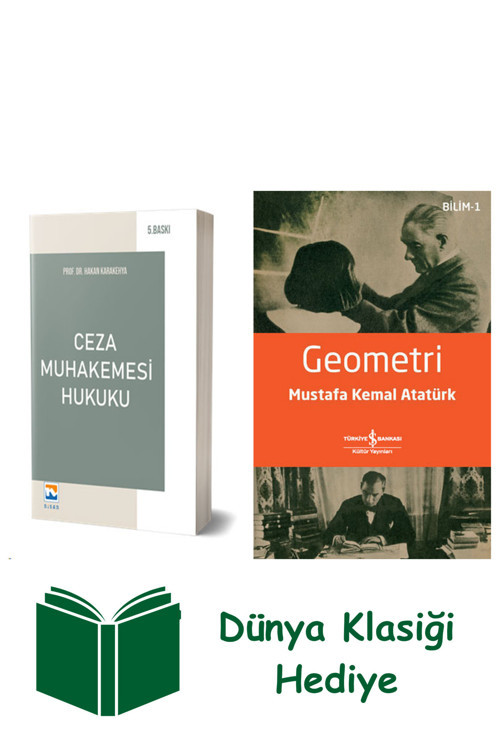 İş Bankası Kültür Yayınları Ceza Muhakemesi Hukuku + Geometri + Dünya Klasiği Hediye
