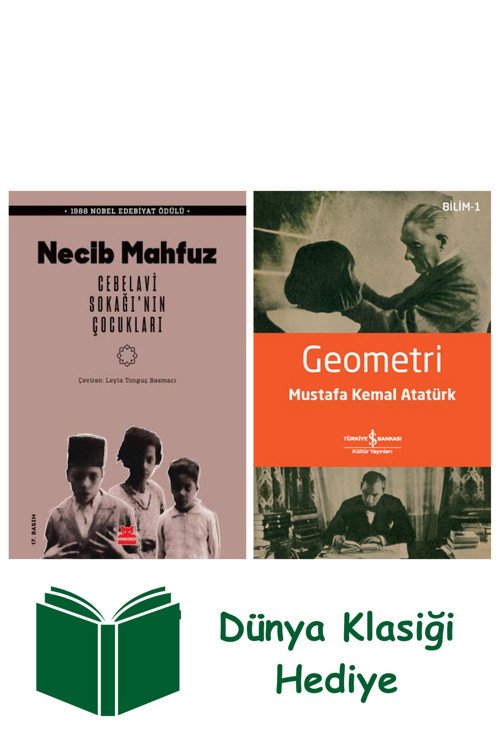 İş Bankası Kültür Yayınları Cebelavi Sokağı’Nın Çocukları + Geometri + Dünya Klasiği Hediye