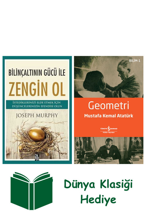 İş Bankası Kültür Yayınları Bilinçaltının Gücü İle Zengin Ol + Geometri + Dünya Klasiği Hediye