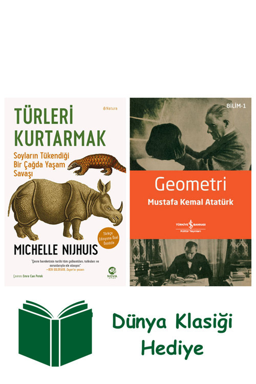 İş Bankası Kültür Yayınları Türleri Kurtarmak + Geometri + Dünya Klasiği Hediye