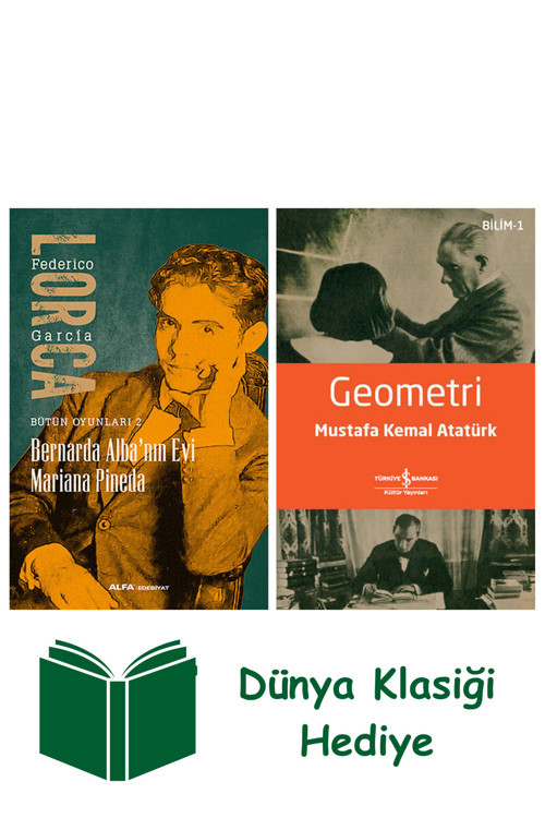 İş Bankası Kültür Yayınları Bernarda Alba’Nın Evi Mariana Pineda + Geometri + Dünya Klasiği Hediye