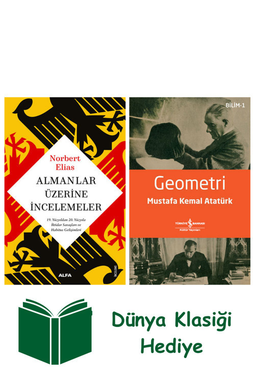 İş Bankası Kültür Yayınları Almanlar Üzerine İncelemeler + Geometri + Dünya Klasiği Hediye