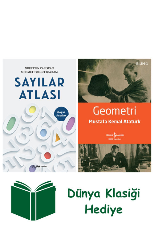 İş Bankası Kültür Yayınları Sayılar Atlası 1 - Doğal Sayılar + Geometri + Dünya Klasiği Hediye
