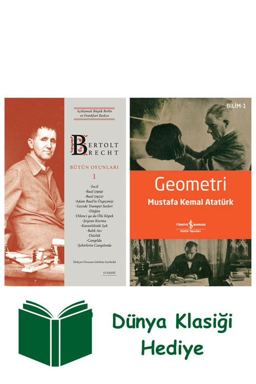 İş Bankası Kültür Yayınları Bertolt Brecht - Bütün Oyunları 1 + Geometri + Dünya Klasiği Hediye