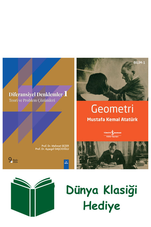 İş Bankası Kültür Yayınları Diferansiyel Denklemler 1 + Geometri + Dünya Klasiği Hediye