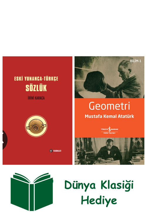 İş Bankası Kültür Yayınları Eski Yunanca - Türkçe Sözlük (Ciltli) + Geometri + Dünya Klasiği Hediye